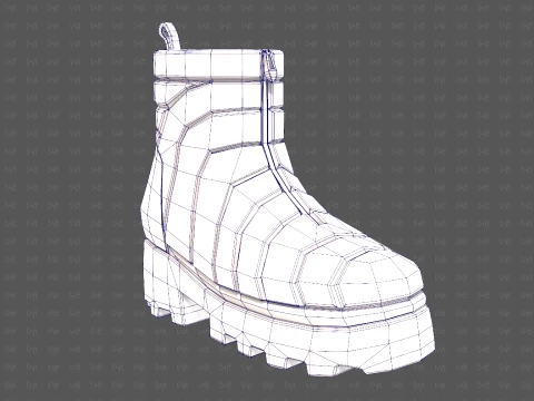 Shoes cartoonV63 3D Model