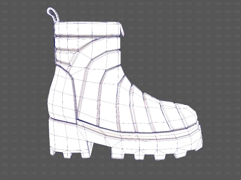 Shoes cartoonV63 3D Model