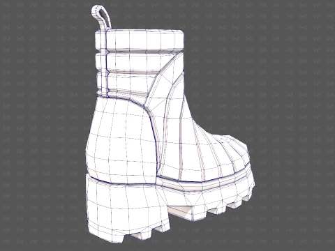 Shoes cartoonV63 3D Model