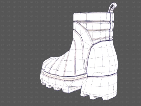 Shoes cartoonV63 3D Model