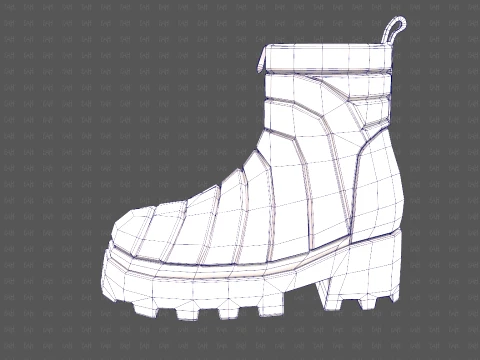 Shoes cartoonV63 3D Model