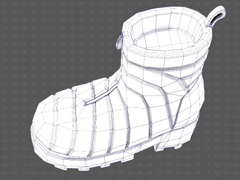 Shoes cartoonV63 3D Model