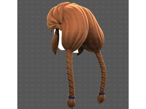 Base Hair for girl V72 3D Model
