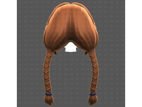 Base Hair for girl V72 3D Model