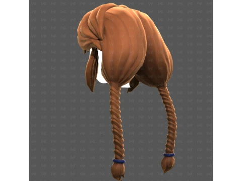 Base Hair for girl V72 3D Model
