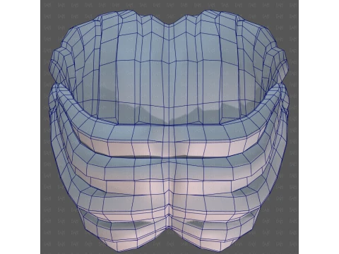 Base Hair for girl V72 3D Model