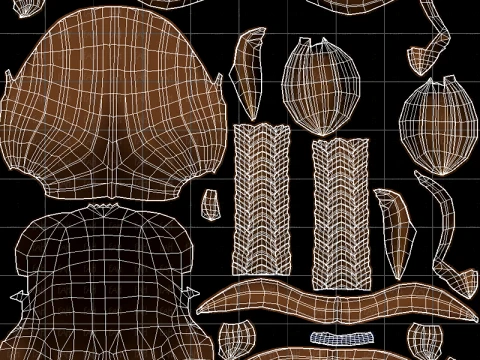 Base Hair for girl V72 3D Model
