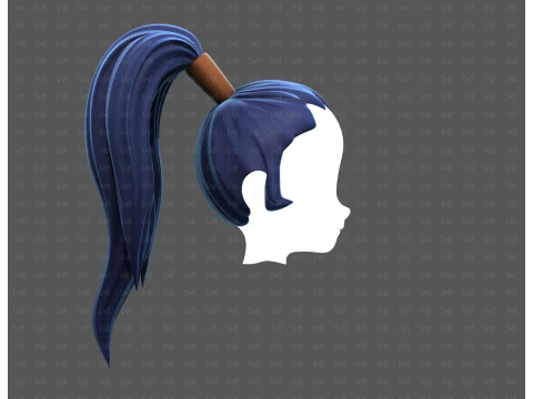 Base Hair for Boy V72 3D Model