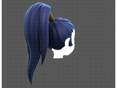 Base Hair for Boy V72 3D Model