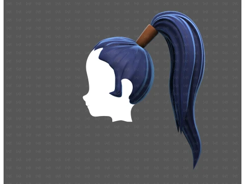 Base Hair for Boy V72 3D Model