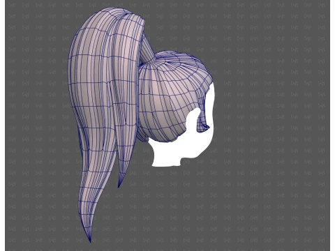 Base Hair for Boy V72 3D Model