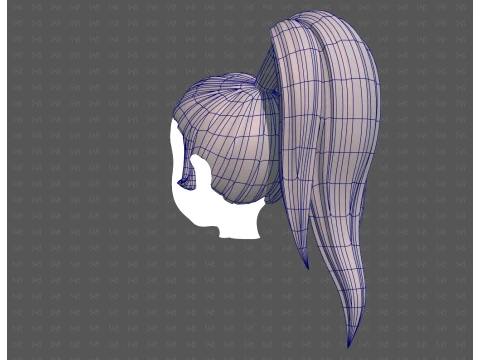Base Hair for Boy V72 3D Model