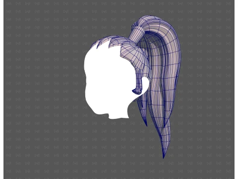Base Hair for Boy V72 3D Model