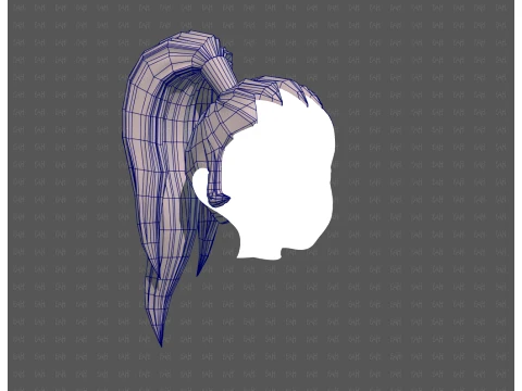Base Hair for Boy V72 3D Model