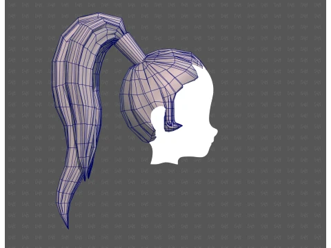 Base Hair for Boy V72 3D Model