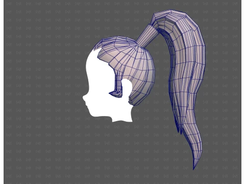 Base Hair for Boy V72 3D Model