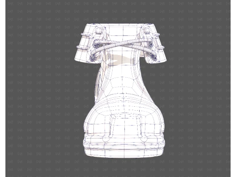 Shoes cartoonV64 3D Model