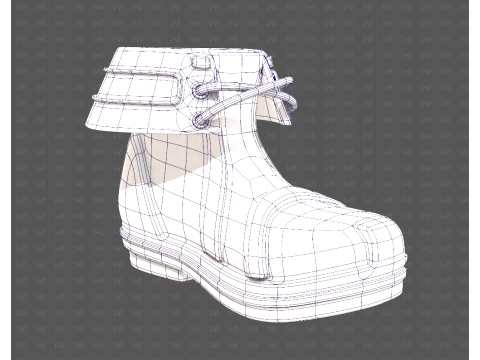 Shoes cartoonV64 3D Model