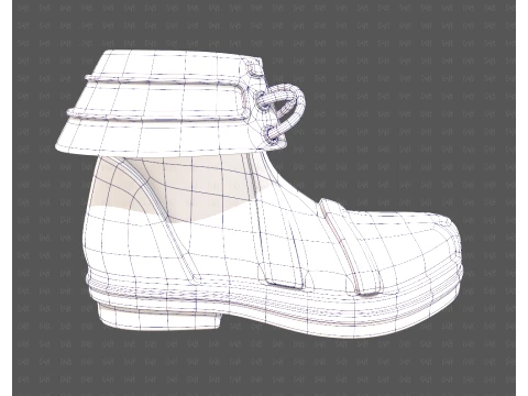Shoes cartoonV64 3D Model