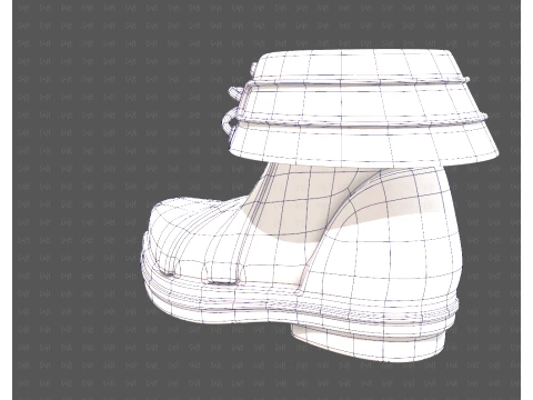 Shoes cartoonV64 3D Model