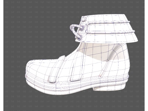 Shoes cartoonV64 3D Model