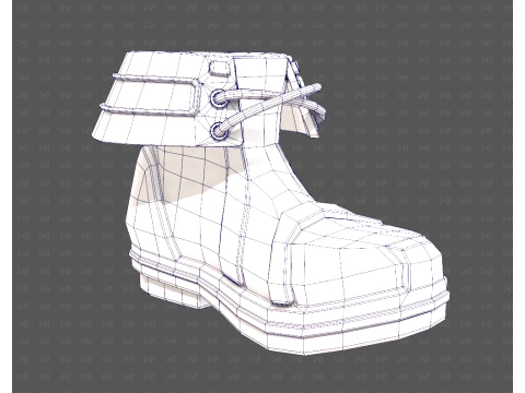 Shoes cartoonV64 3D Model