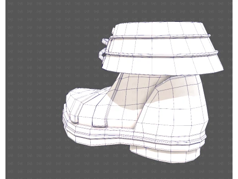 Shoes cartoonV64 3D Model