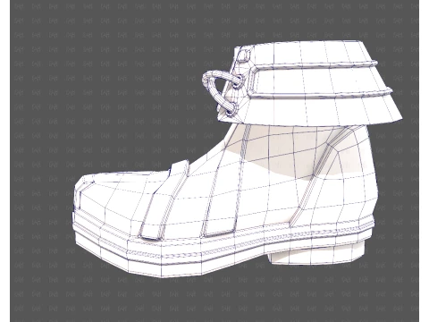 Shoes cartoonV64 3D Model