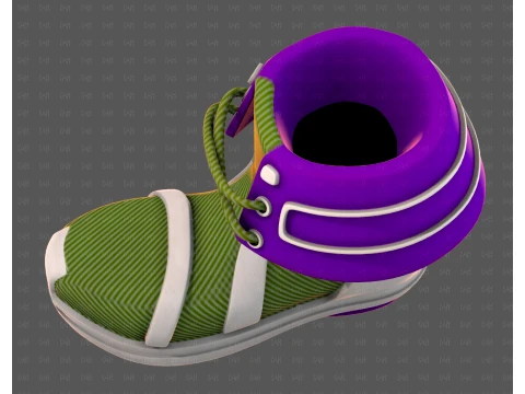Shoes cartoonV64 3D Model
