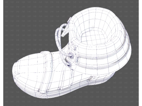 Shoes cartoonV64 3D Model