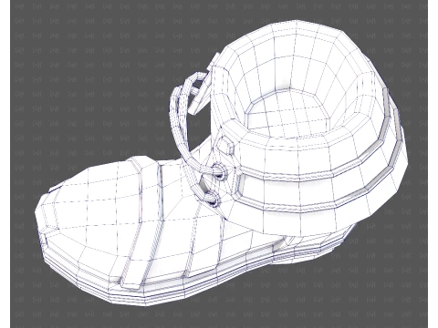 Shoes cartoonV64 3D Model