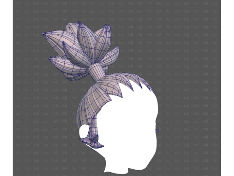 Base Hair for Boy V73 3D Model