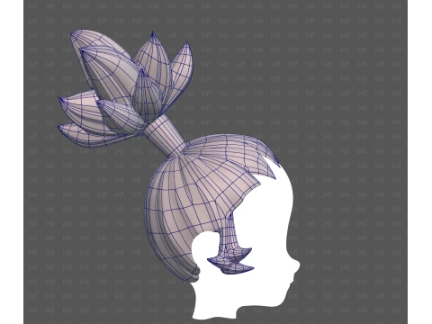 Base Hair for Boy V73 3D Model