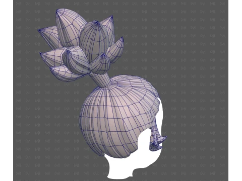 Base Hair for Boy V73 3D Model