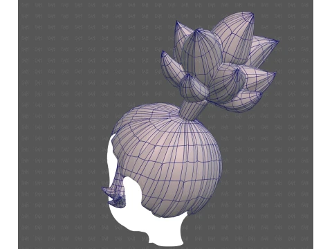 Base Hair for Boy V73 3D Model