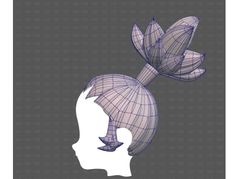 Base Hair for Boy V73 3D Model