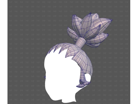 Base Hair for Boy V73 3D Model
