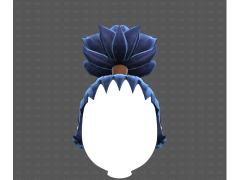 Base Hair for Boy V73 3D Model