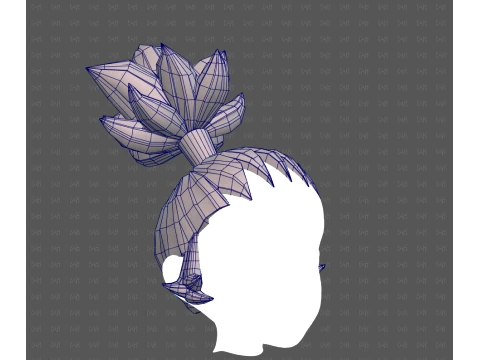 Base Hair for Boy V73 3D Model