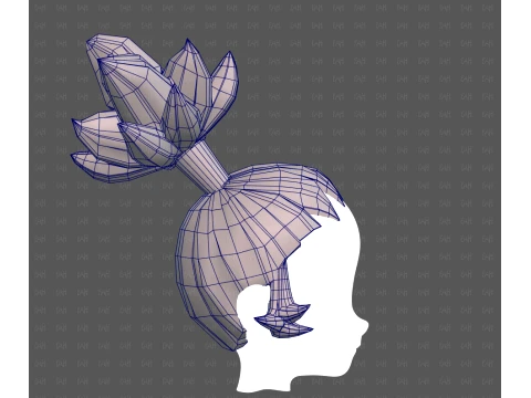 Base Hair for Boy V73 3D Model