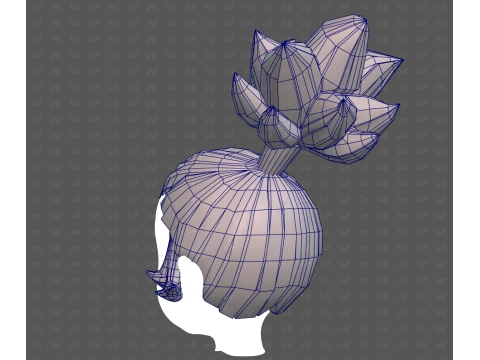 Base Hair for Boy V73 3D Model