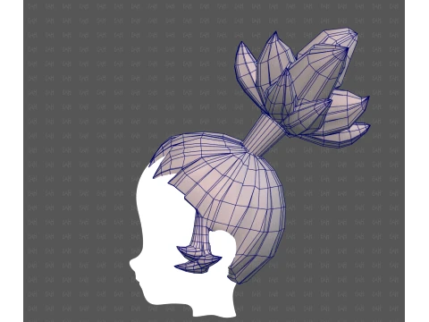 Base Hair for Boy V73 3D Model