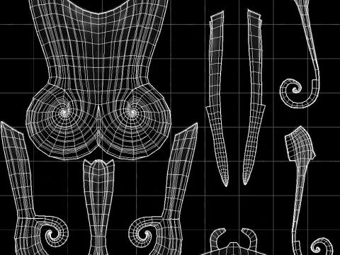 Beard V73 3D Model