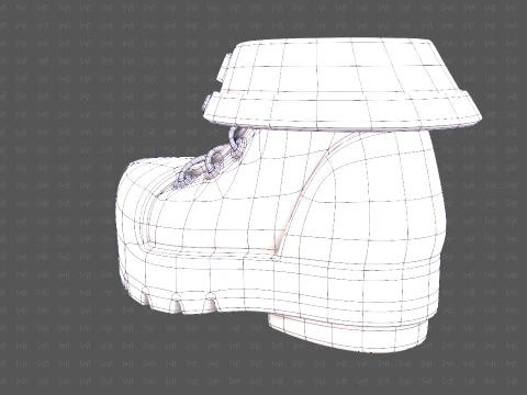 Shoes cartoonV65 3D Model