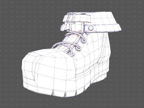 Shoes cartoonV65 3D Model