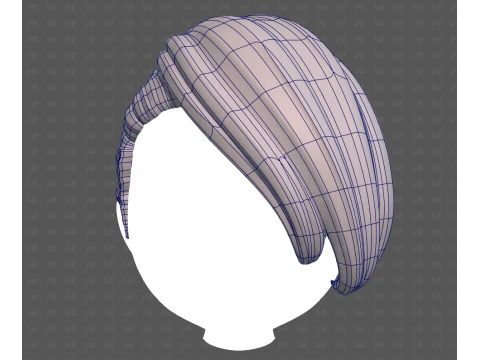 Base Hair for Boy V74 3D Model