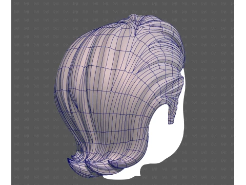 Base Hair for Boy V74 3D Model