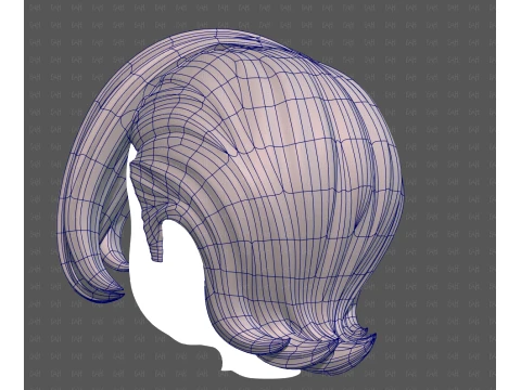 Base Hair for Boy V74 3D Model