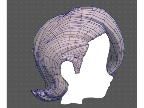 Base Hair for Boy V74 3D Model
