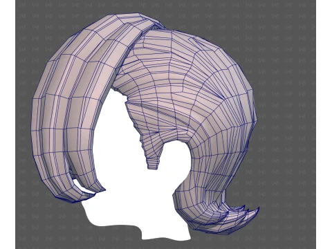 Base Hair for Boy V74 3D Model